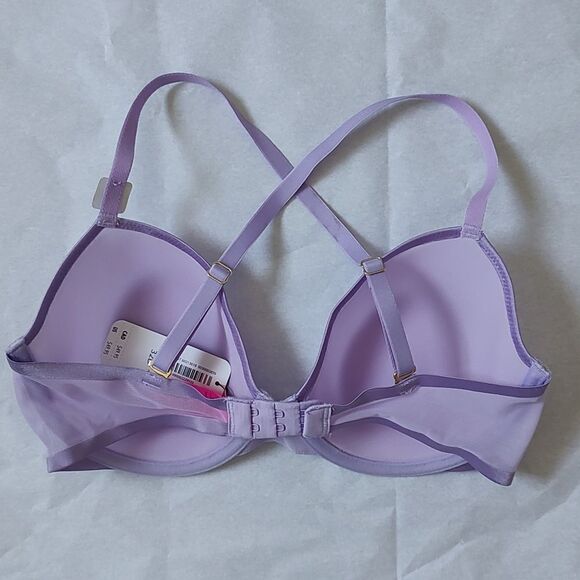 New With Tags La Senza Size 32C The Spacer Lightly‎ Lined Purple Demi Bra - Picture 5 of 11